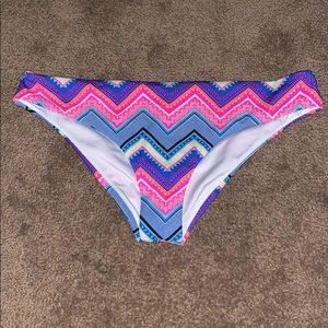 “PINK” patterned bikini bottoms